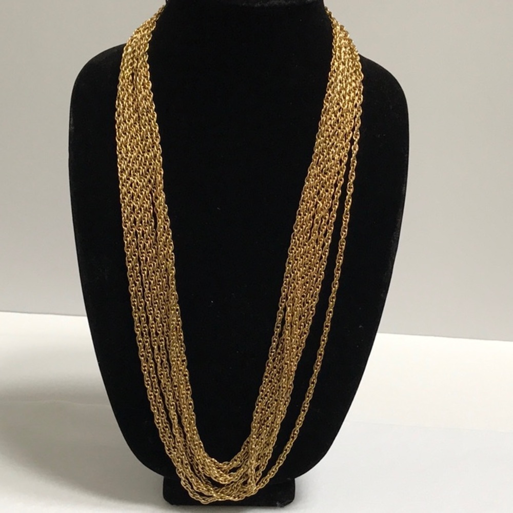 Vintage Four Strand Rope Necklace & Body Jewelry